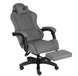 Крісло геймерське GT Racer X-2339 Fabric Black/Gray тканина до 80 кг з регулюванням висоти та нахилу 135&deg; з підставкою для ніг X-2339_Fabric_Black/Gray фото 3